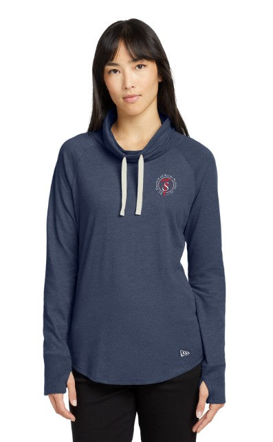 St Francis of Assisi School New Era Women's Sueded Cotton Blend Cowl Tee