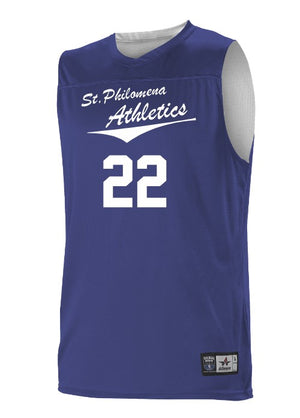 St. Philomena Reversible Basketball Jersey w/ Number