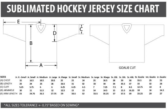 Pylons White Sublimation Hockey Jersey