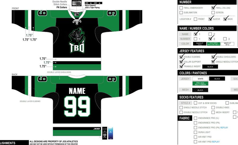 Load image into Gallery viewer, TBD Tackle Twill Hockey Jersey
