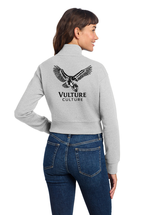 Vulture Culture Double Logo Women's V.I.T. Cropped ½ Zip