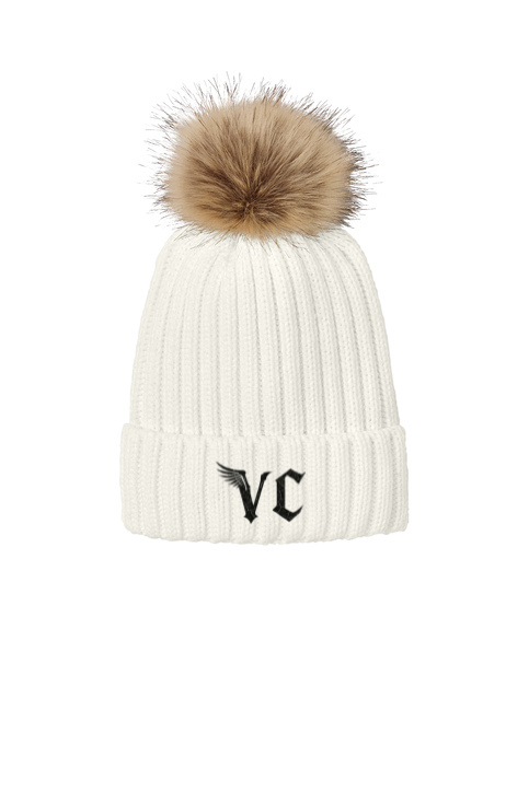Load image into Gallery viewer, Vulture Culture Faux Fur Pom Beanie
