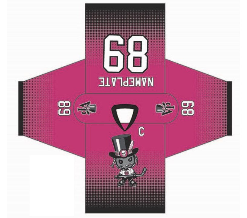 VooDoo Puckers Pink Alternate Hockey Jersey