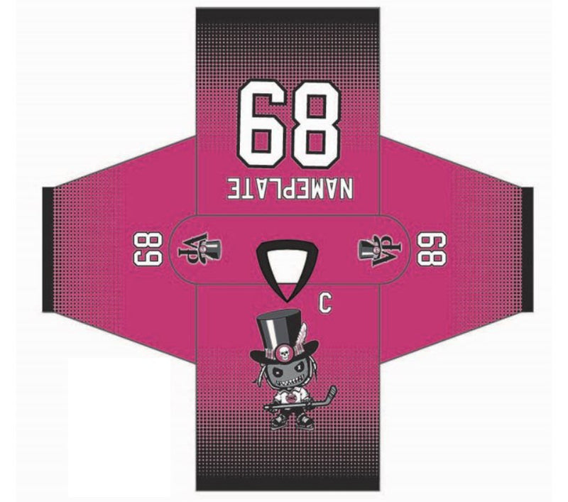 Load image into Gallery viewer, VooDoo Puckers Pink Alternate Hockey Jersey
