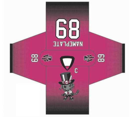 VooDoo Puckers Pink Alternate Hockey Jersey