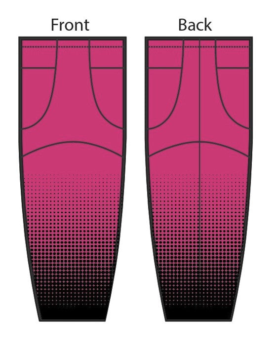 Load image into Gallery viewer, VooDoo Puckers Pink Sublimation Hockey Socks
