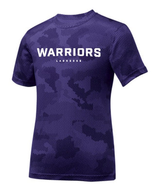Warriors Lacrosse Purple CamoHex Performance Tee