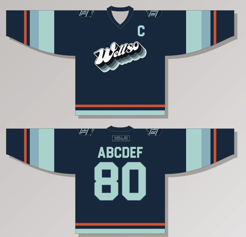 Load image into Gallery viewer, Well 80 RHL Team Ice Hockey Sublimation Jersey
