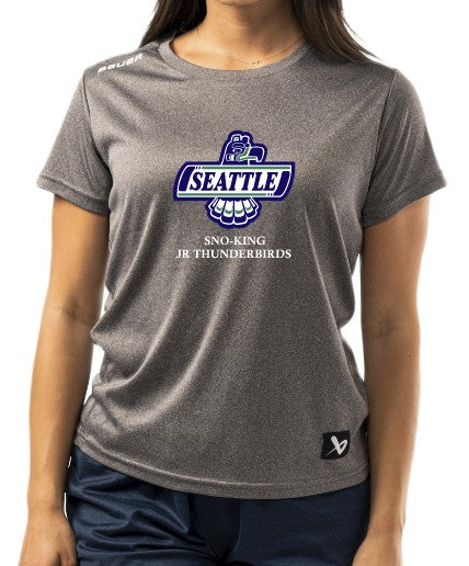 Load image into Gallery viewer, Sno-King Jr Thunderbirds S25 Bauer Team Womens Tech Tee
