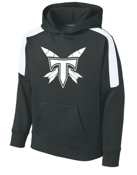 Rockets T Logo Performance United Youth Pullover Hoodie