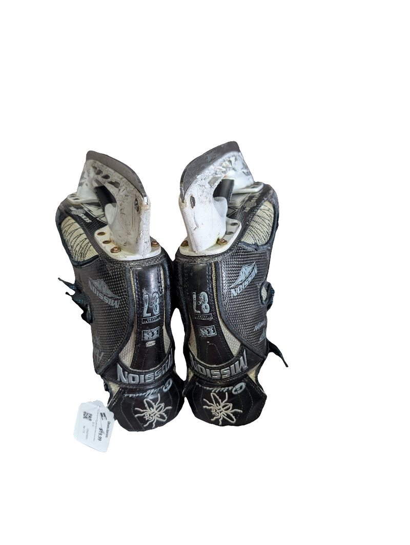 Load image into Gallery viewer, Used Mission Amp Flyweight Size 8E Senior Hockey Skates
