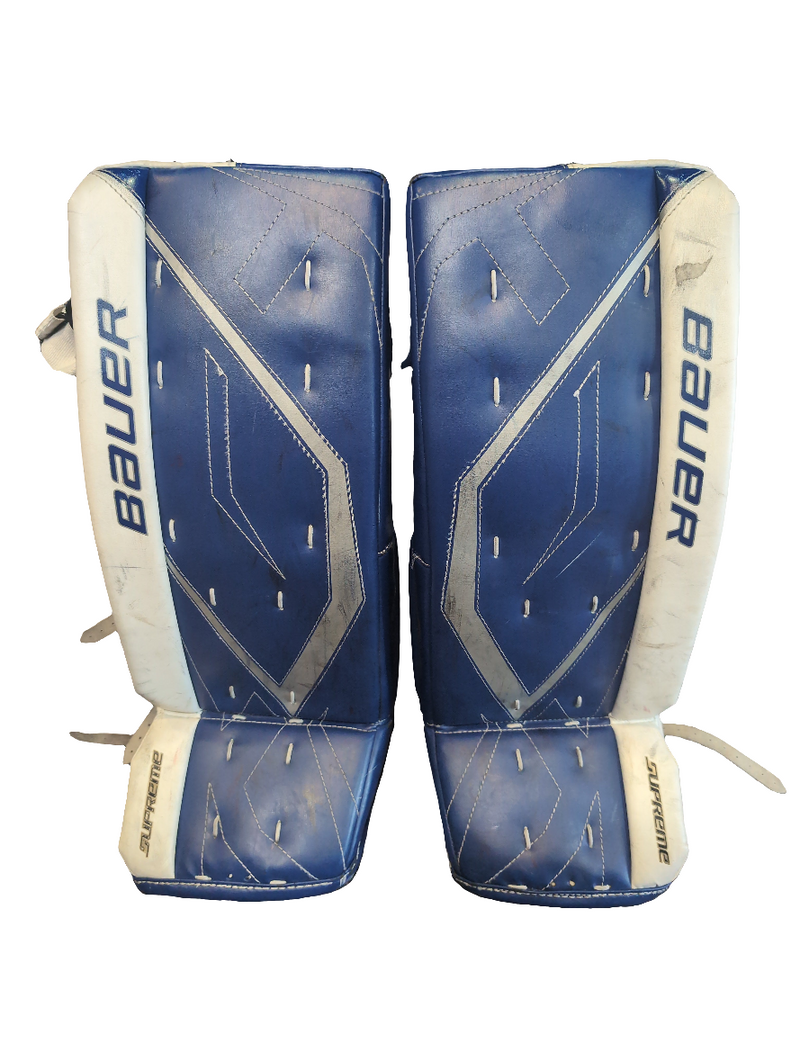 Load image into Gallery viewer, Used Bauer Supreme One60 28+1&quot; Junior Hockey Goalie Leg Pads
