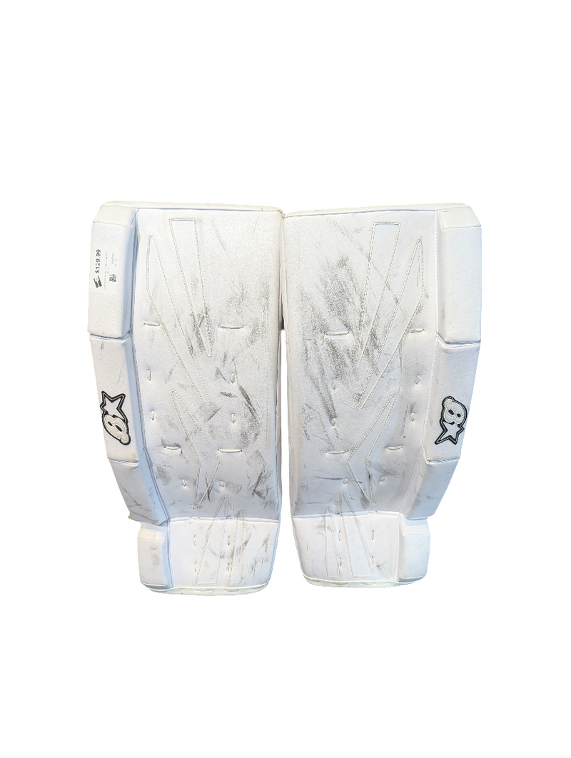Load image into Gallery viewer, Used Brians NetZero Jr. Goalie Leg Pads
