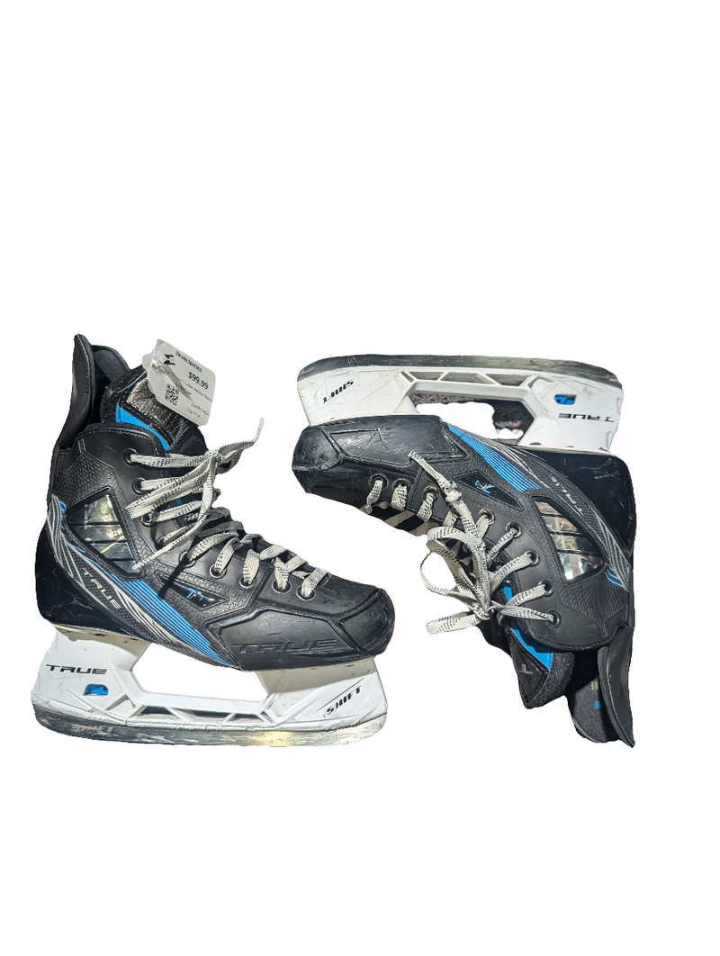 Load image into Gallery viewer, Used True TF7 Size 5 Junior Hockey Skates
