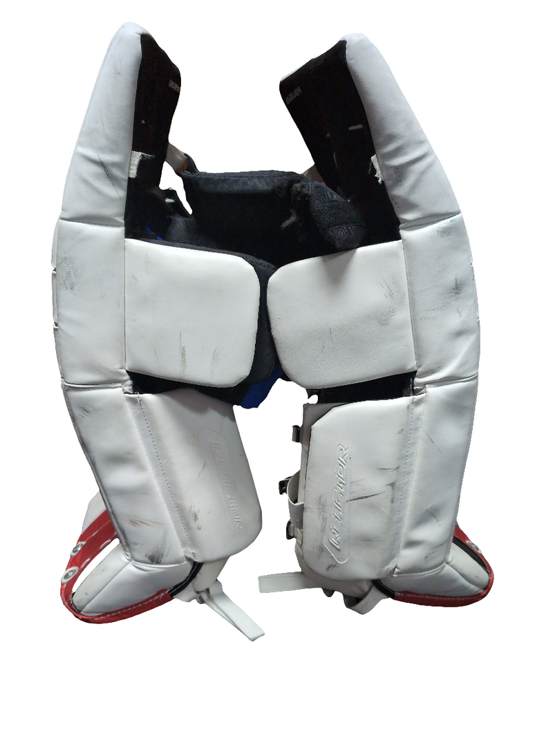 Load image into Gallery viewer, Used Bauer Reactor 2000 30+1&quot; Junior Hockey Goalie Leg Pads
