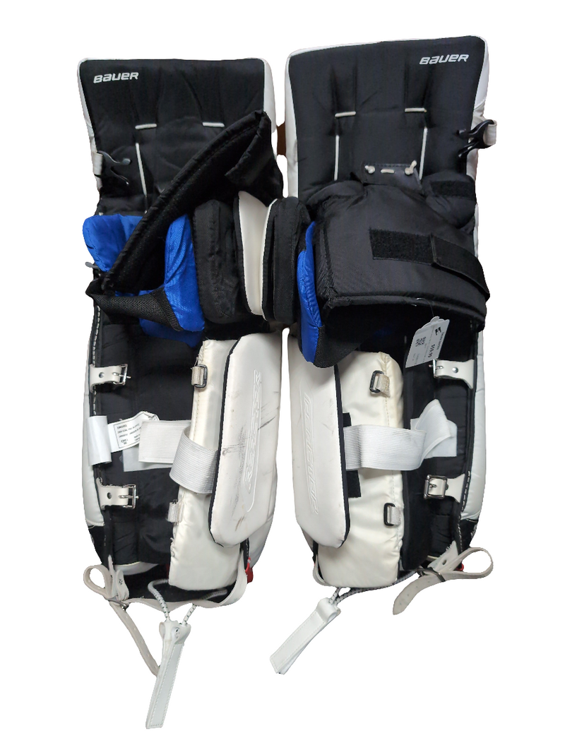 Load image into Gallery viewer, Used Bauer Reactor 2000 30+1&quot; Junior Hockey Goalie Leg Pads
