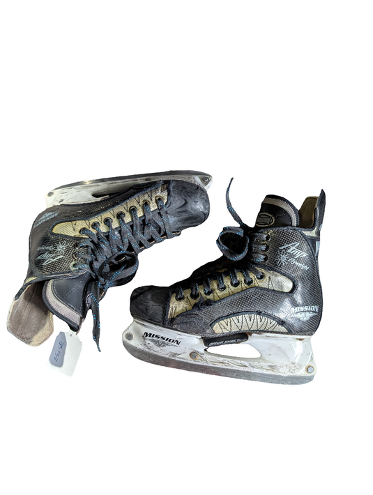 Used Mission Amp Flyweight Size 8E Senior Hockey Skates