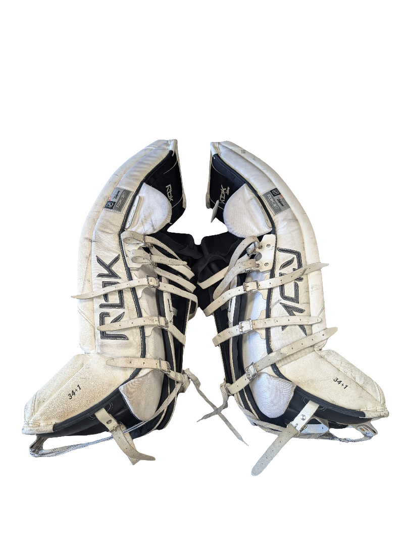 Load image into Gallery viewer, Used Reebok Premier II 34+1&quot; Senior Hockey Goalie Pads
