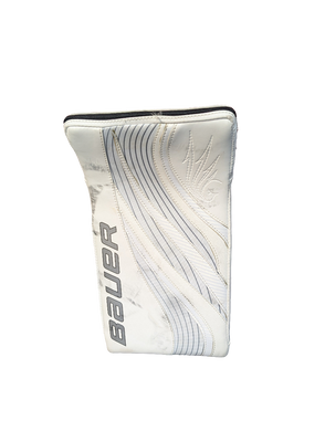 Used Bauer Rx8 Limited edition White Sr Goalie Blocker Reg