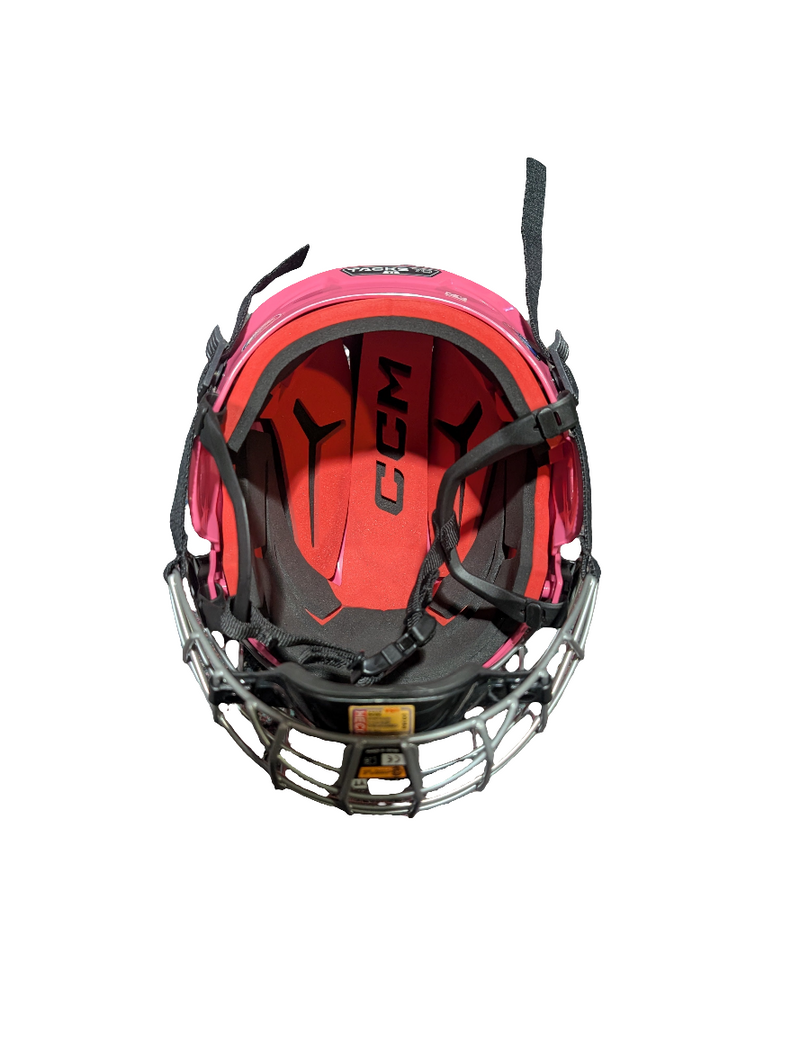 Load image into Gallery viewer, Used CCM Tacks 70 Youth Hockey Helmet Combo
