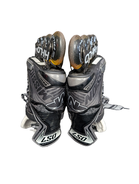 Used Mission Inhaler DS7 Size 2E Inline Hockey Skates