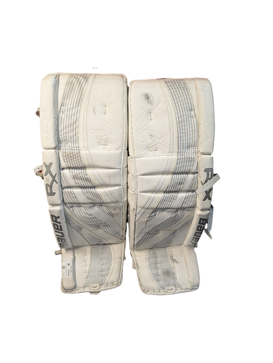 Bauer Rx8 Limited edition White Sr Goalie Leg pads 37+1