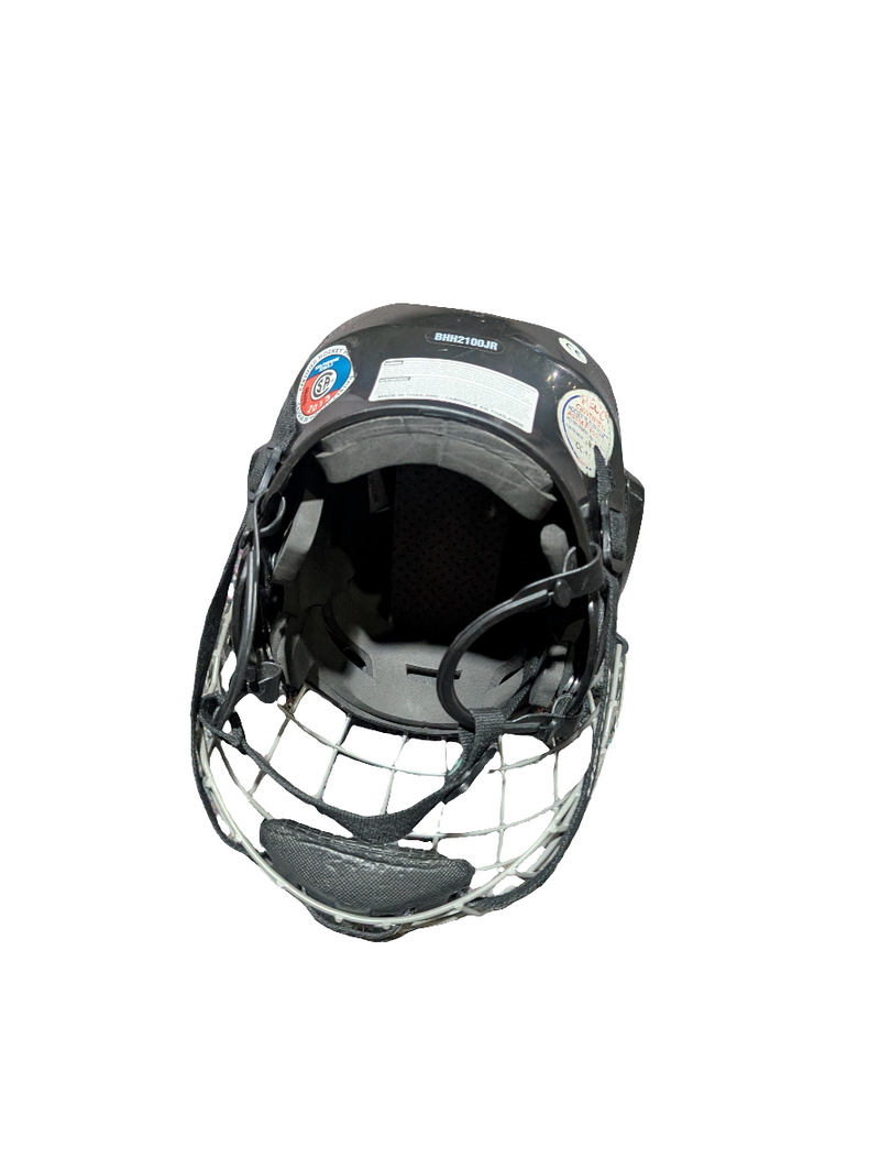 Load image into Gallery viewer, Used Bauer 2100 Junior Hockey Helmet Combo
