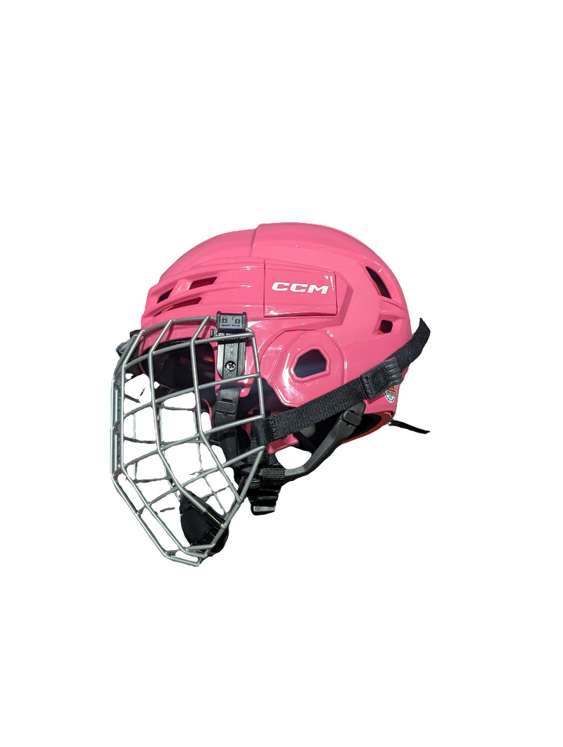Load image into Gallery viewer, Used CCM Tacks 70 Youth Hockey Helmet Combo
