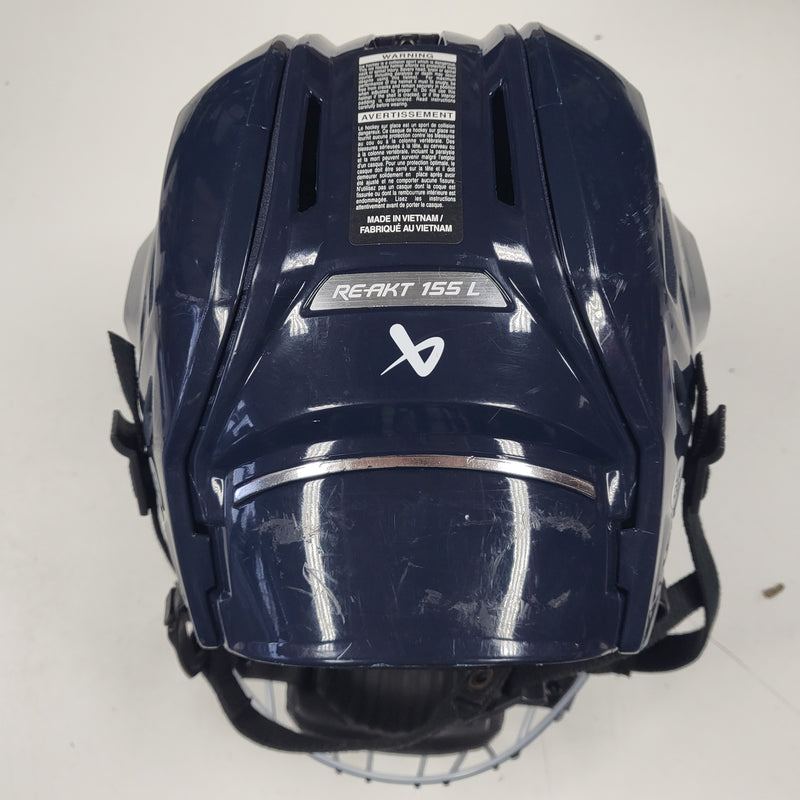 Load image into Gallery viewer, Used Bauer Reakt 155 Hockey Helmet With Cage - Size: Large
