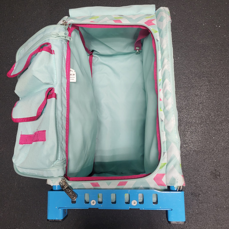 Load image into Gallery viewer, Used Zuca Sport Rolling Bag - Size: 15"x12"x19"
