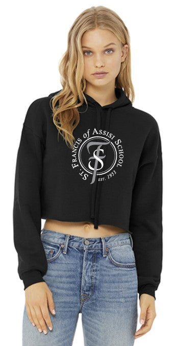 St Francis of Assisi School Women’s Sponge Fleece Cropped Fleece Hoodie