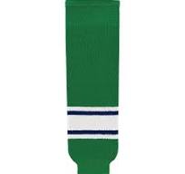 New Hockey Sockets Black Blue and Green Stripes