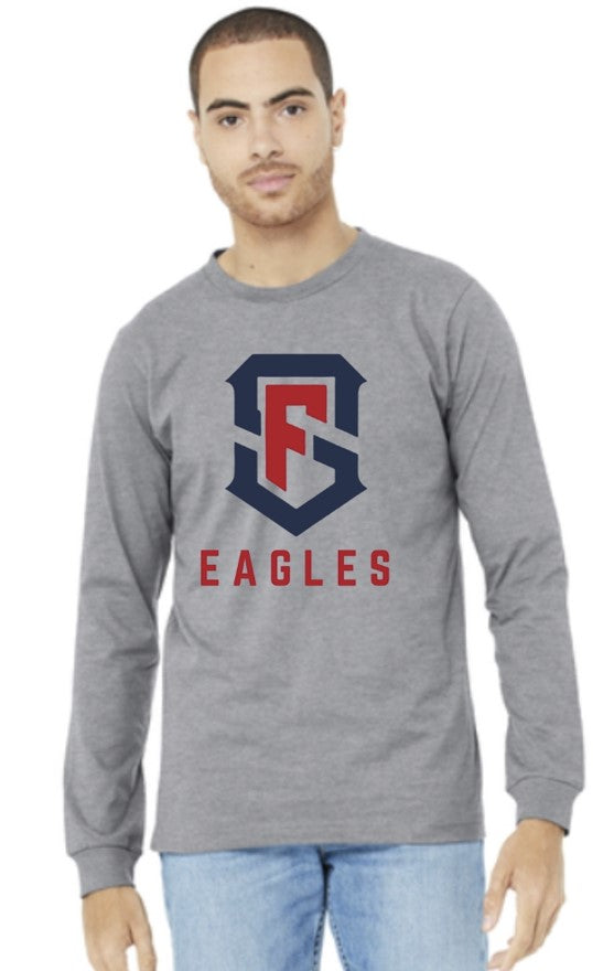 Load image into Gallery viewer, SF Eagles Unisex Heather CVC Long Sleeve Tee
