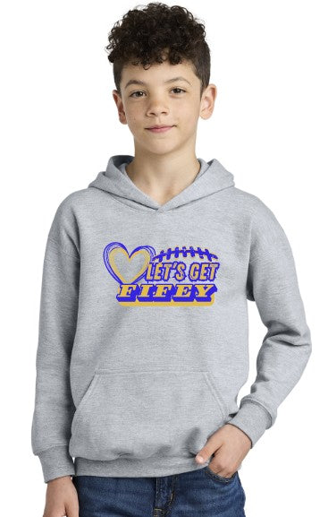 Load image into Gallery viewer, Fife Junior Youth Softstyle Fleece Hoodie (Choose Logo)
