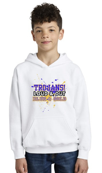 Load image into Gallery viewer, Fife Junior Youth Softstyle Fleece Hoodie (Choose Logo)
