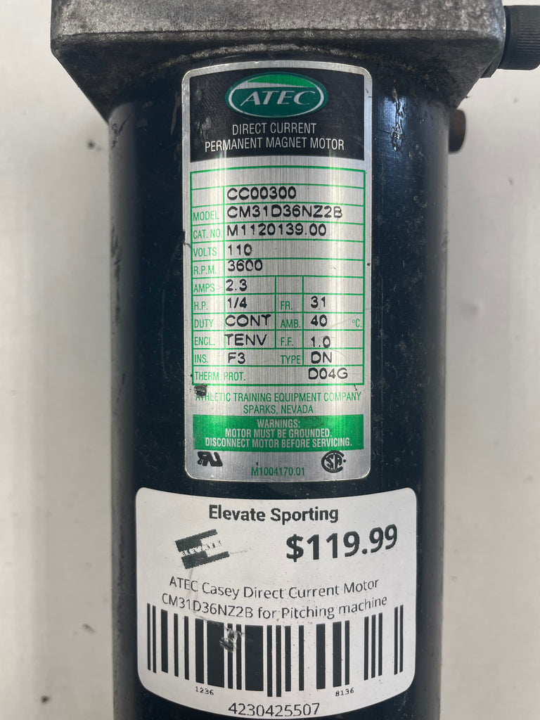 ATEC Casey Direct Current Motor CM31D36NZ2B for Pitching machine