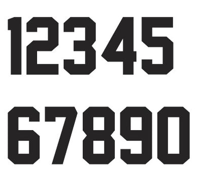 Add 10 Inch Number to Jersey