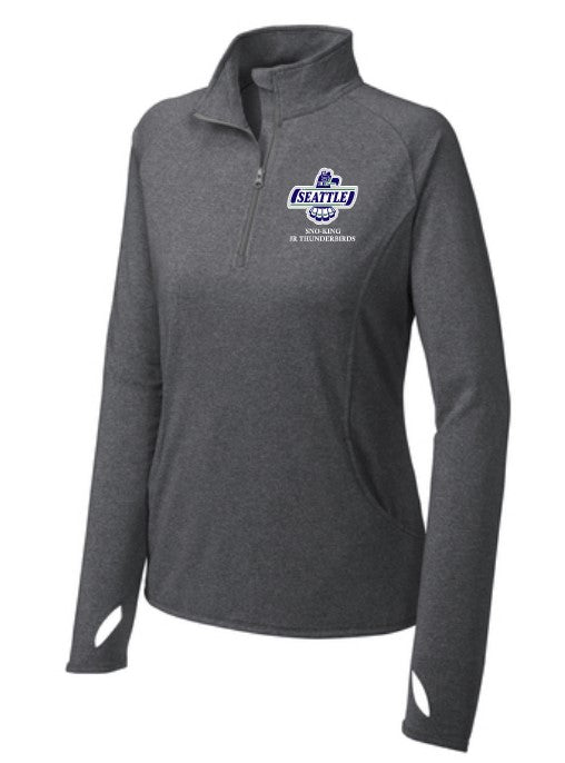 Load image into Gallery viewer, Sno-King Jr Thunderbird Ladies Stretch 1/4 Zip Pullover
