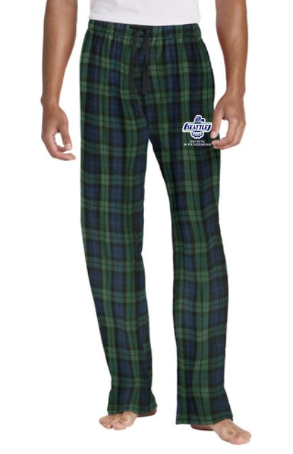 Load image into Gallery viewer, Sno-King Jr Thunderbirds Adult Plaid Flannel Pants
