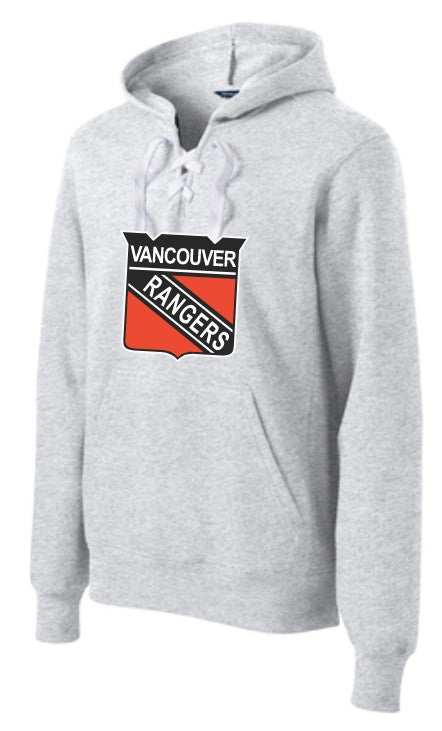Vancouver Rangers Adult Hockey Lace Hoodie