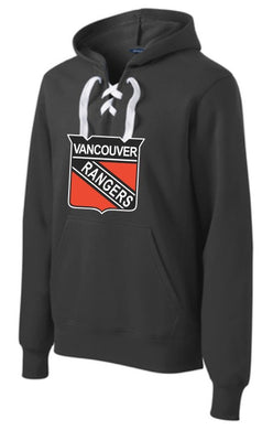 Vancouver Rangers Adult Hockey Lace Hoodie