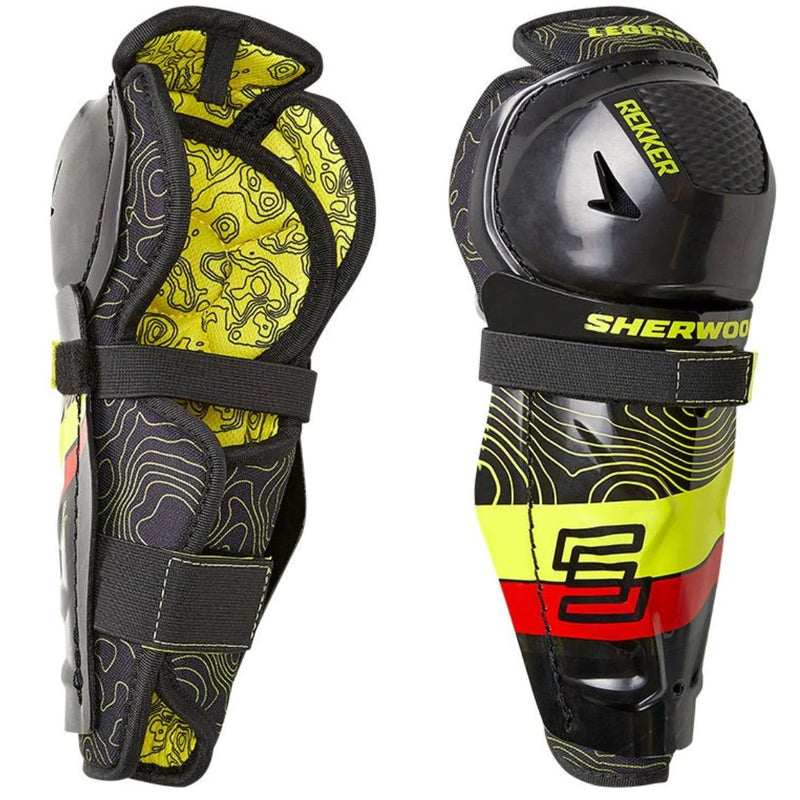 Load image into Gallery viewer, Sherwood Rekker Legend 4 Junior Hockey Shin Guards
