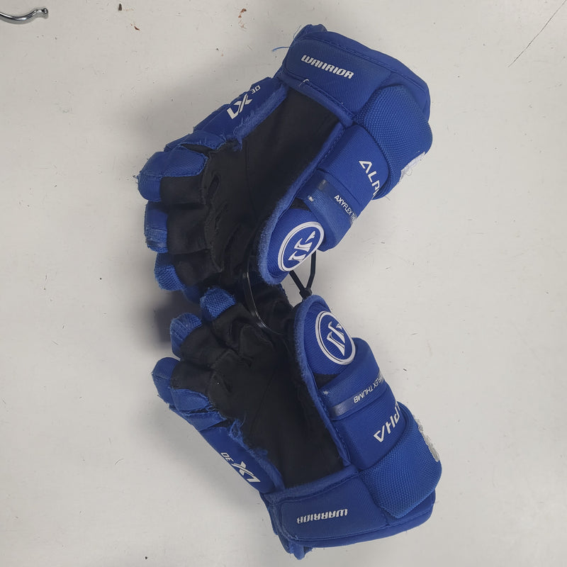 Load image into Gallery viewer, Used Warrior Alpha LX30 Hockey Gloves 10" Blue
