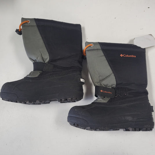 Used Columbia powderbug plus Black Kids Size Specific 13 Boots