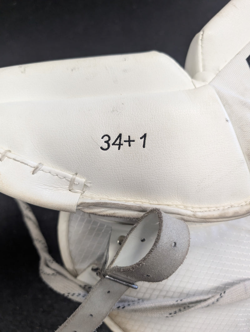 Load image into Gallery viewer, Used CCM Premier R1.9 34+1&quot; Senior Hockey Goalie Leg Pads
