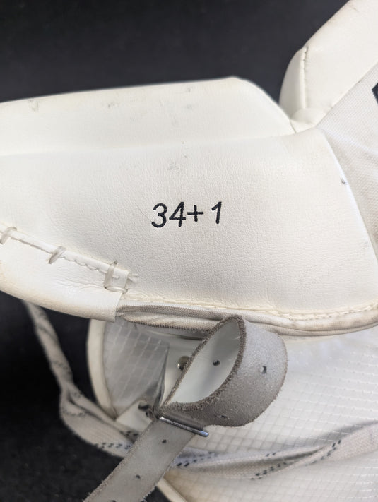 Used CCM Premier R1.9 34+1" Senior Hockey Goalie Leg Pads