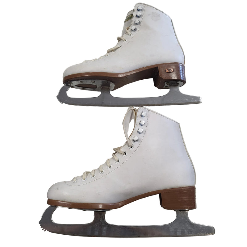 Load image into Gallery viewer, Used Riedell 112W Figure Skates Size 8
