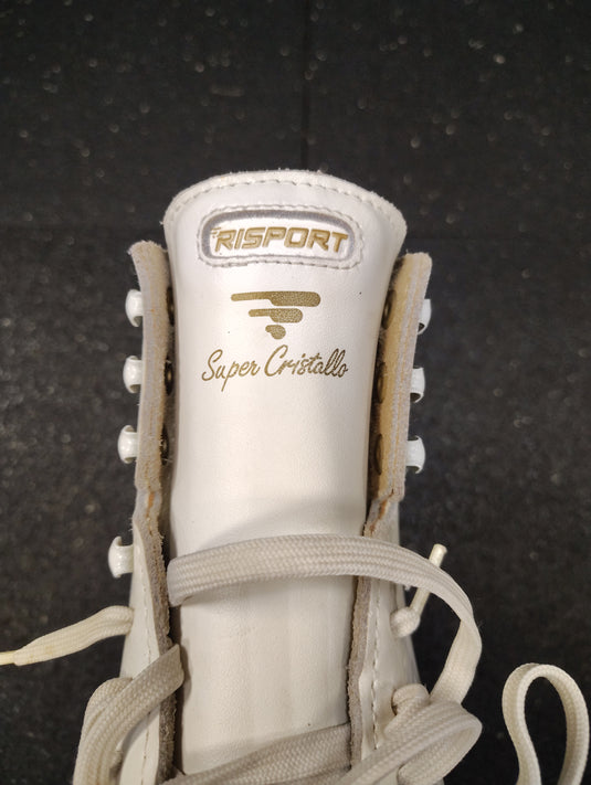 Used Risport Super Cristallo Figure Skates With Sheffield Steel Size 8
