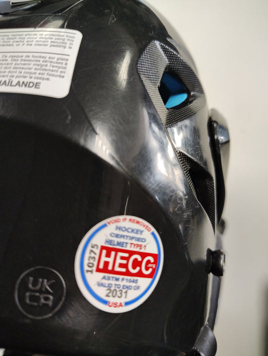 Used Bauer RE-AKT 55 Hockey Helmet Combo S/P