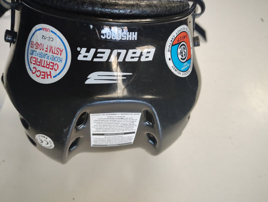 Used Bauer HH5000S Hockey Helmet Black W Cage